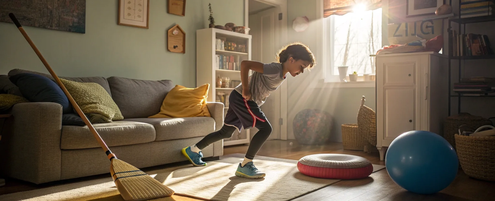 8 Creative Balance Exercises with Household Items